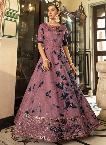 Dusty Colour Kf Flory 20 Heavy Fancy Stylish Festive Wear Designer Anarkali Gown Collection 4737